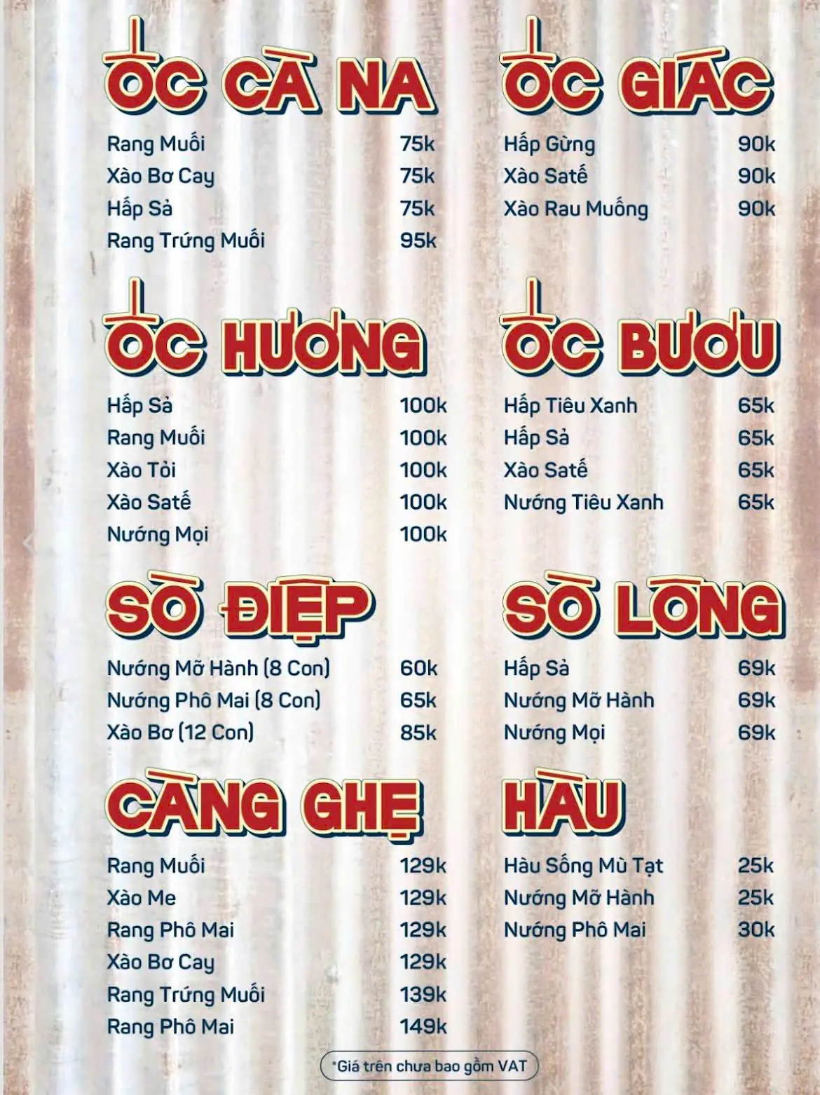 Ốc Các Loại
